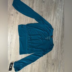 Bwear Teal Long Sleeve Blouse